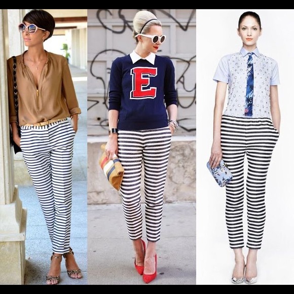 NWT Jones NY Stripe Capri Pant - Picture 3 of 10